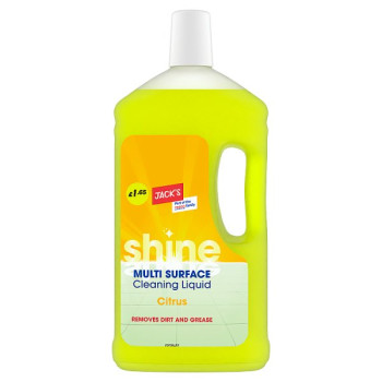 Jack's Multi Surface Cleaning Liquid Citrus 1 Litre (8 x 1ltr)