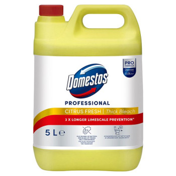 Domestos Professional Citrus Fresh Thick Bleach 2 x 5L (2 x 5l) Domestos Professional Citrus Fresh Thick Bleach 2 x 5L (2 x 5l)