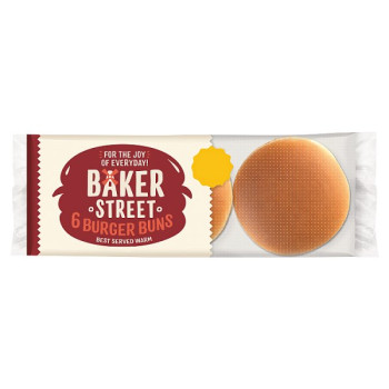 Baker Street 6 Pre-Sliced Burger Buns (10 x 6s)