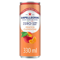 San Pellegrino Zero Peach & Clementine 330ml (12 x 330ml)