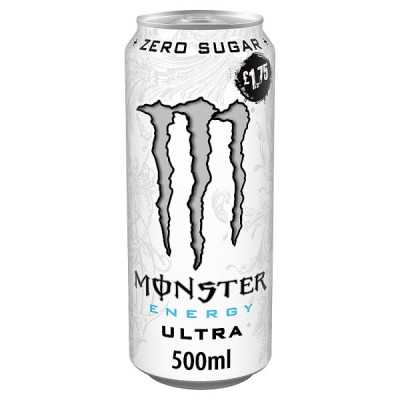 Monster Energy Drink Ultra 500ml Can (12 x 500ml)