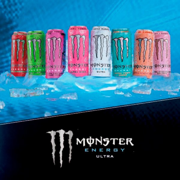 Monster Energy Drink Ultra 500ml Can (12 x 500ml)