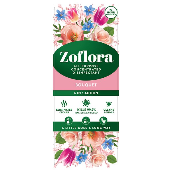 Zoflora 4 in 1 Action  All Purpose Concentrated Disinfectant Bouquet 500ml (12 x 500ml)
