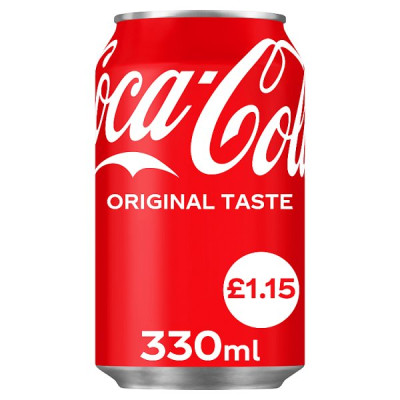 Coca-Cola Original Taste PM 330ml Can (24 x 330ml)