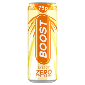 Boost Energy Zero Citrus Zest 250ml (24 x 250ml)