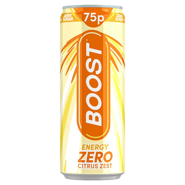 Boost Energy Zero Citrus Zest 250ml (24 x 250ml)