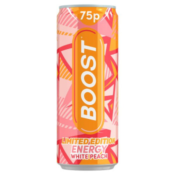 Boost Limited Edition Energy White Peach 250ml (24 x 250ml)