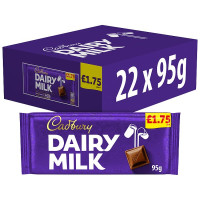 Cadbury Dairy Milk Chocolate 95g (22 x 95g)