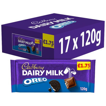 Cadbury Dairy Milk Oreo Chocolate 120g (17 x 120g)