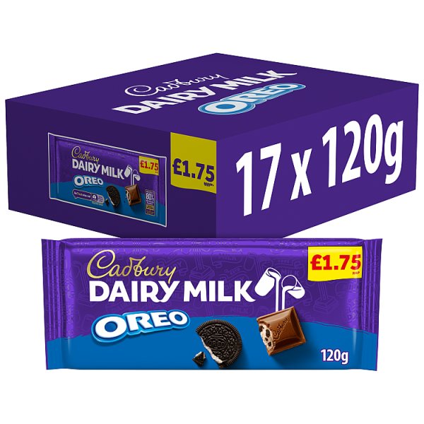 Cadbury Dairy Milk Oreo Chocolate 120g (17 x 120g)