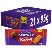 Cadbury Dairy Milk Biscoff Chocolate 95g (21 x 95g)