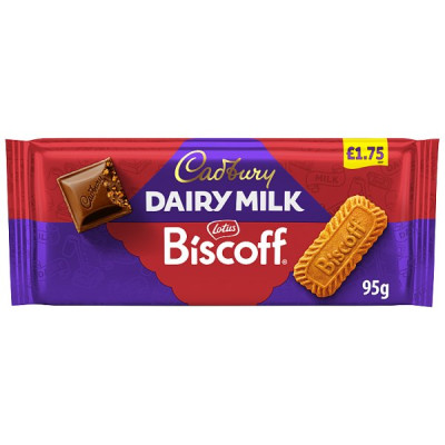 Cadbury Dairy Milk Biscoff Chocolate 95g (21 x 95g)