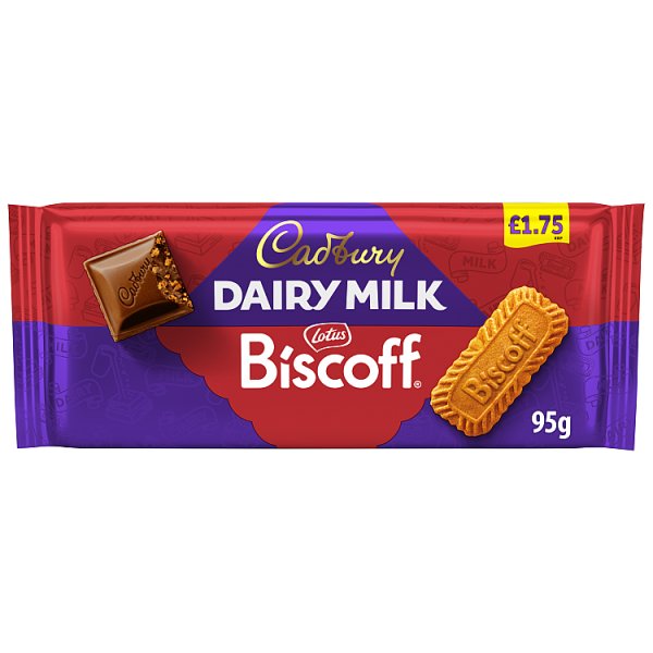 Cadbury Dairy Milk Biscoff Chocolate 95g (21 x 95g)