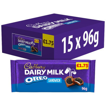 Cadbury Dairy Milk Oreo Chocolate Bar 96g (15 x 96g)