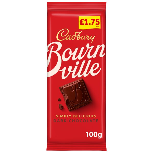 Cadbury Bournville Classic Dark Chocolate 100g (18 x 100g) Cadbury Bournville Classic Dark Chocolate 100g (18 x 100g)