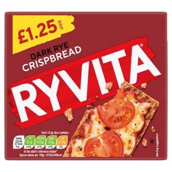 Ryvita Dark Rye Crispbread 150g (8 x 150g)