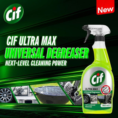 Cif Ultra Max Green Universal Degreaser 750 ml (6 x 750ml)