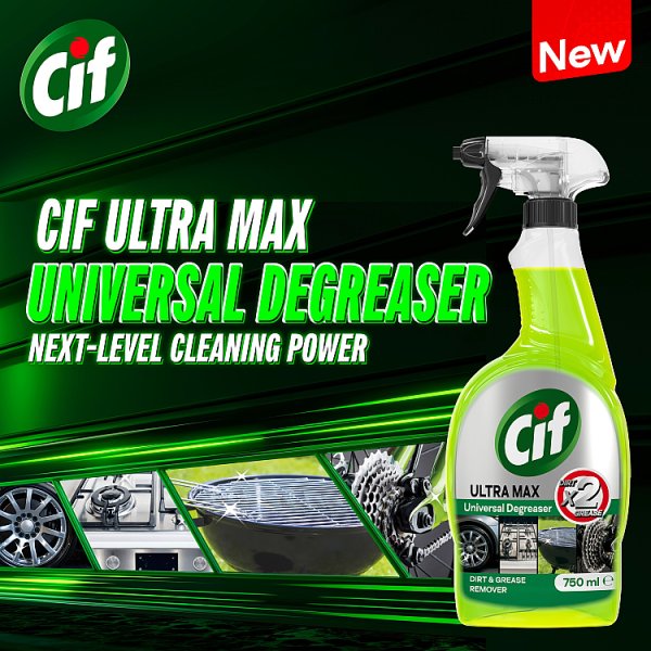 Cif Ultra Max Green Universal Degreaser 750 ml (6 x 750ml)