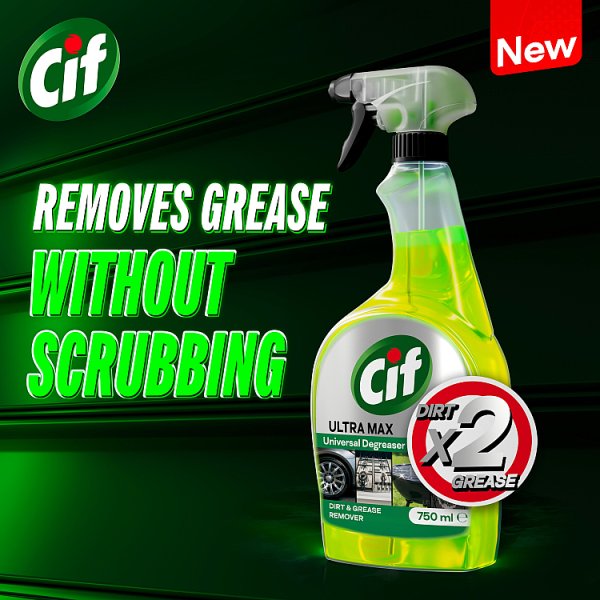 Cif Ultra Max Green Universal Degreaser 750 ml (6 x 750ml)