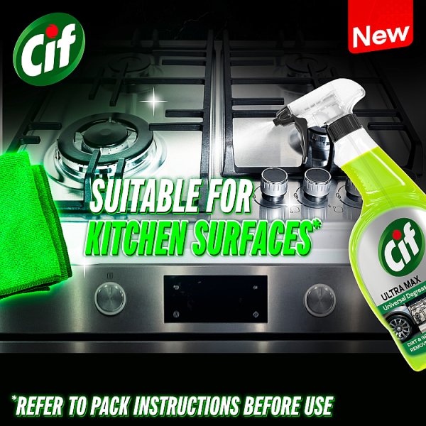 Cif Ultra Max Green Universal Degreaser 750 ml (6 x 750ml)