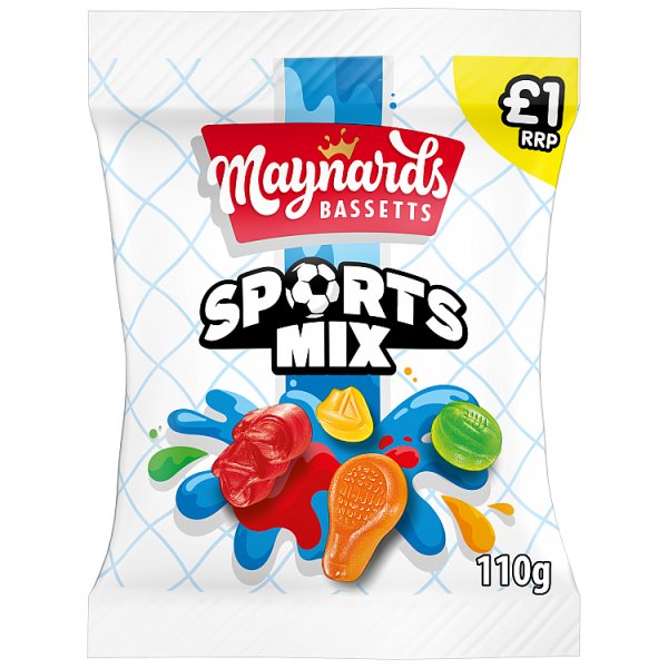 Maynards Bassetts Sports Mix Candy 110g (10 x 110g)