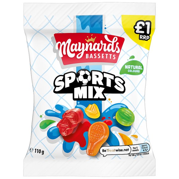 Maynards Bassetts Sports Mix Candy 110g (10 x 110g)