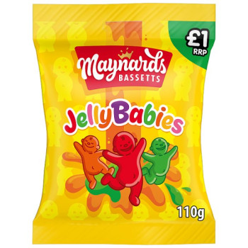 Maynards Bassetts Jelly Babies Candy 110g (10 x 110g)