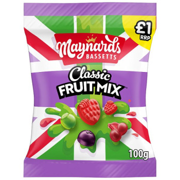 Maynards Bassetts Classic Fruit Mix Jelly 100g (10 x 110g)