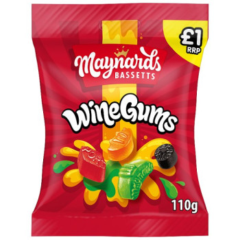 Maynards Bassetts Wine Gums Candy 110g (10 x 110g)