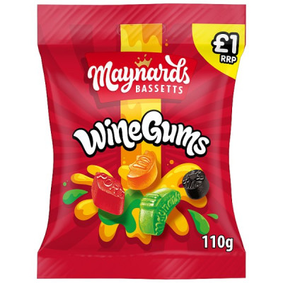 Maynards Bassetts Wine Gums Candy 110g (10 x 110g)