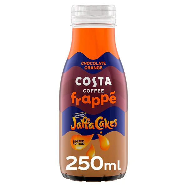 Costa Coffee Frappe Jaffa Cakes Chocolate Orange Iced Coffee 250ml Bottle (12 x 250ml)