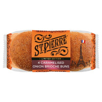 St Pierre Limited Edition 4 Caramelised Onion Brioche Buns (1 x 4s)