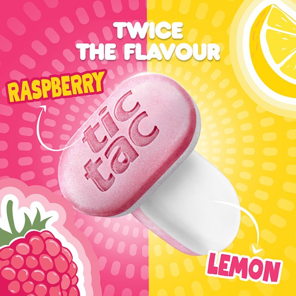 Tic Tac Two Lemon Raspberry Flavours 38.5g (16 x 50g)