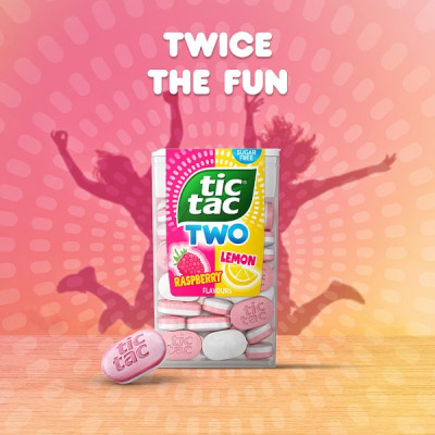 Tic Tac Two Lemon Raspberry Flavours 38.5g (16 x 50g)