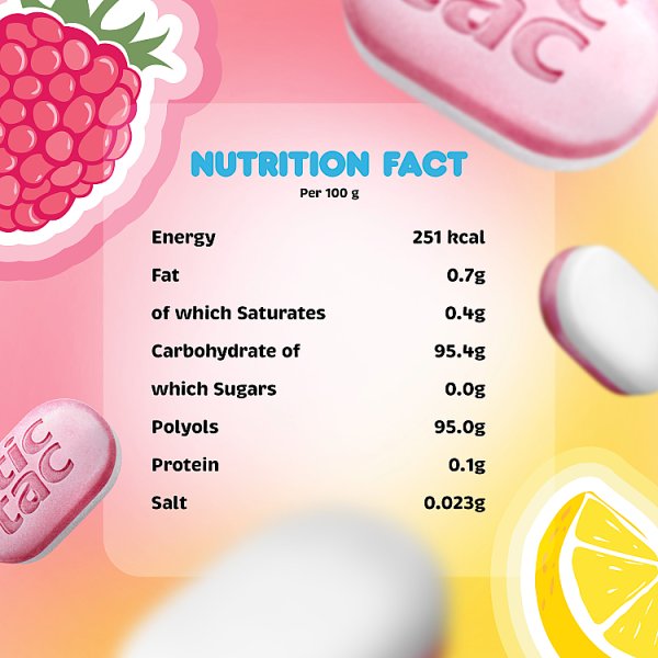 Tic Tac Two Lemon Raspberry Flavours 38.5g (16 x 50g)