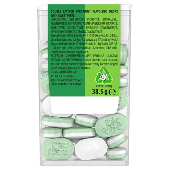 Tic Tac Two Spearmint Flavour 38.5g (16 x 50g)