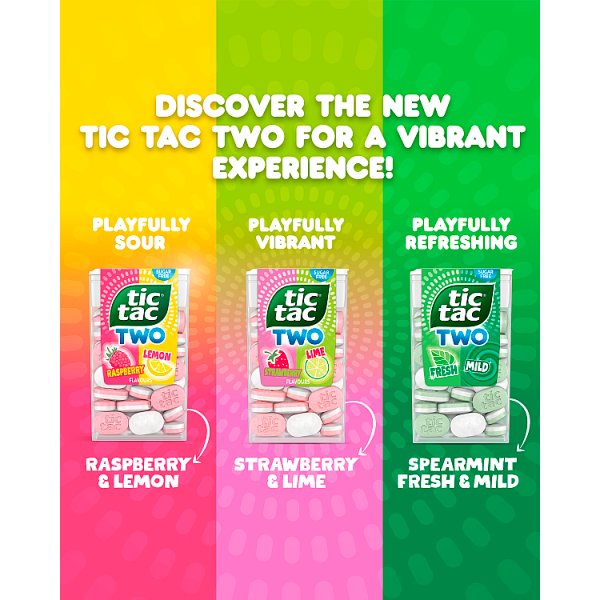 Tic Tac Two Spearmint Flavour 38.5g (16 x 50g)
