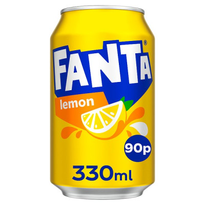 Fanta Lemon PM 90p 330ml Can  (24 x 330ml)
