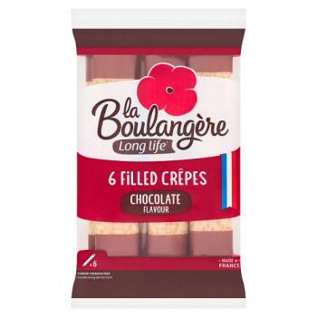 La Boulangerè 6 Filled Crêpes Chocolate Flavour 192g (1 x 192g)