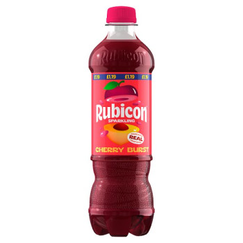 Rubicon Cherry Burst Sparkling Soft Drink Bottle 500ml (12 x 500ml)