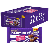 Cadbury Dairy Milk Marvellous Creations Jelly Popping Candy Chocolate 56g (22 x 56g)