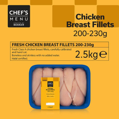 CM Chicken Fillet 200-230g (1 x 2.5kg)