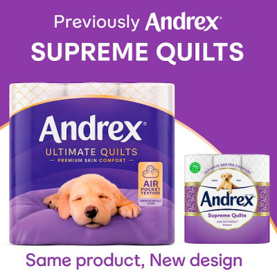 Andrex Ultimate Quilts 9 roll (4 x 9Roll)