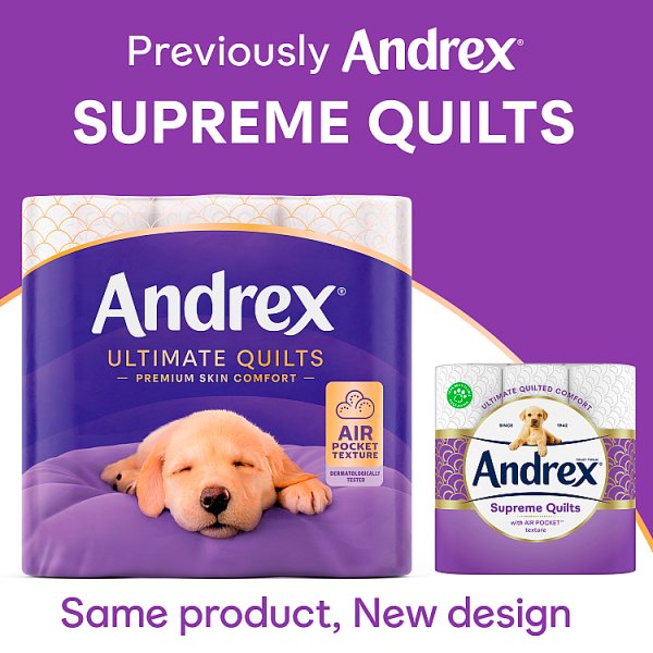 Andrex Ultimate Quilts 9 roll (4 x 9Roll)
