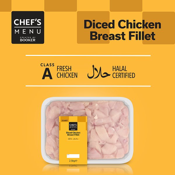 CM Diced Chicken Fillet (1 x 2.5kg)