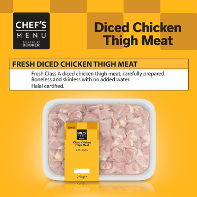 CM Diced Chicken Thigh (4 x 2.5kg)