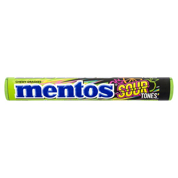Mentos Sour Tones Chewy Dragees 37.5g (40 x 37.5g)
