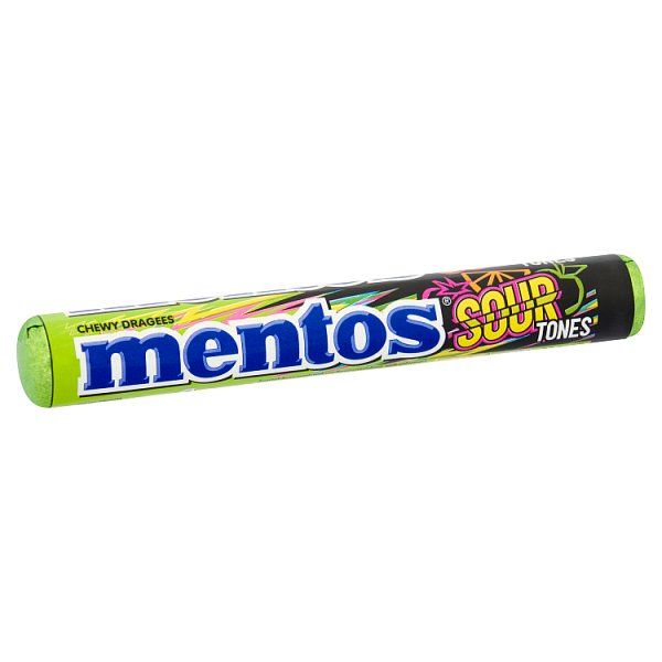 Mentos Sour Tones Chewy Dragees 37.5g (40 x 37.5g)