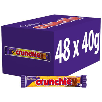 Cadbury Crunchie Chocolate Bar 40g (48 x 40g)