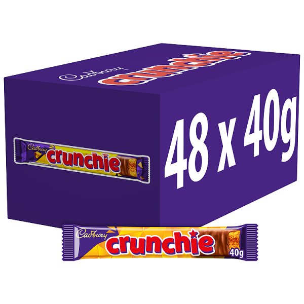Cadbury Crunchie Chocolate Bar 40g (48 x 40g)